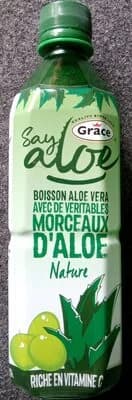 ALOE VERA DRINK white real aloe pieces – Grace – 500 ml