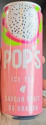 Ice Tea saveur fruit du dragon – Pop's – 330 ml